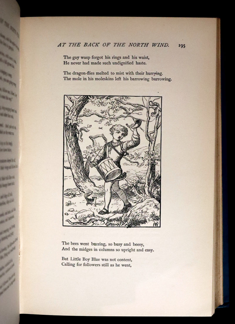 1900 Rare Book - AT THE BACK OF THE NORTH WIND by George MacDonald illustrated by Arthur Hughes.