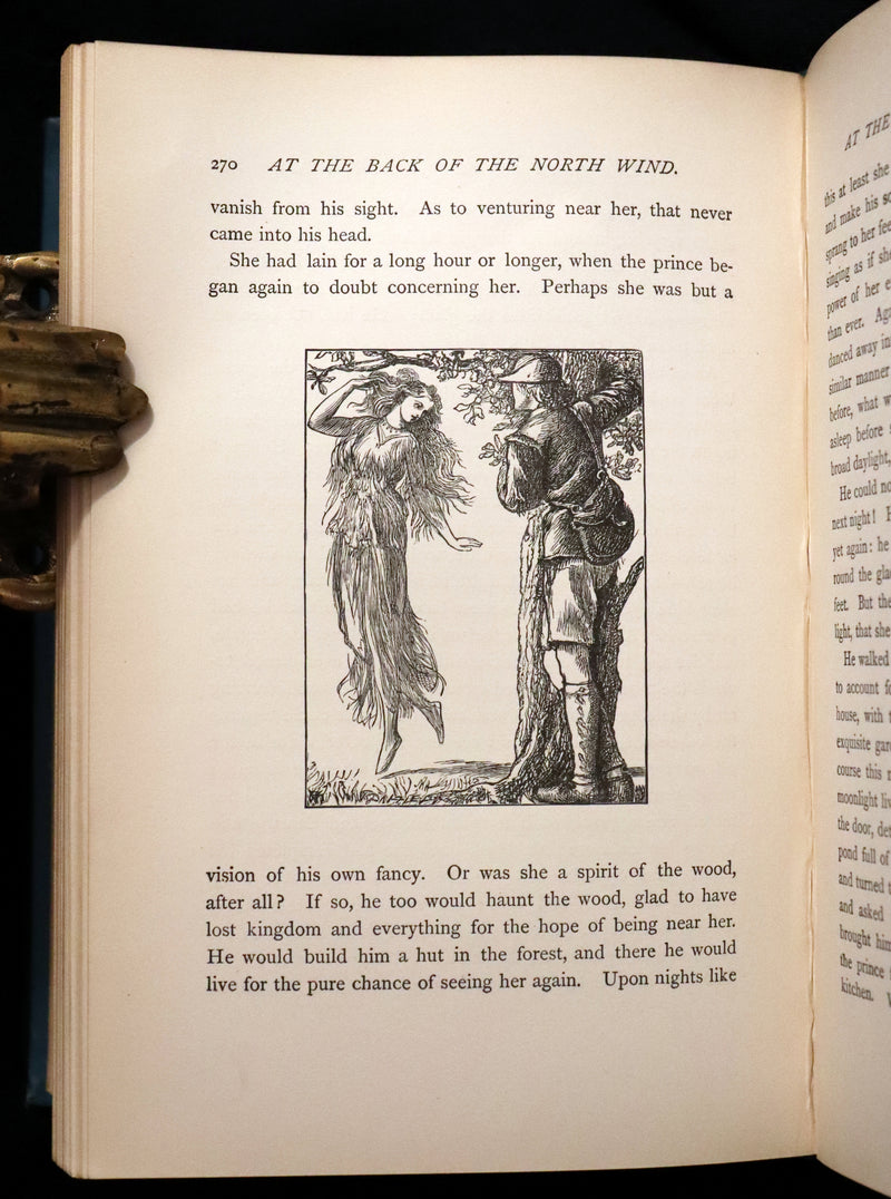 1900 Rare Book - AT THE BACK OF THE NORTH WIND by George MacDonald illustrated by Arthur Hughes.