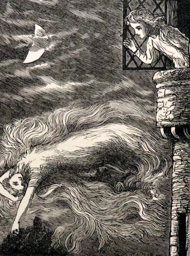 1900 Rare Book - AT THE BACK OF THE NORTH WIND by George MacDonald illustrated by Arthur Hughes.