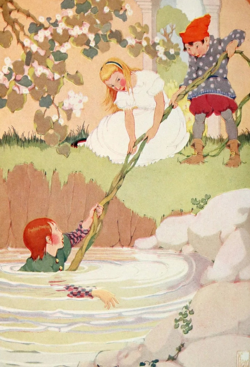 1922 Rare 1stED with Dust jacket - THROUGH THE CLOUD MOUNTAIN Illustrated by Gertrude Kay.