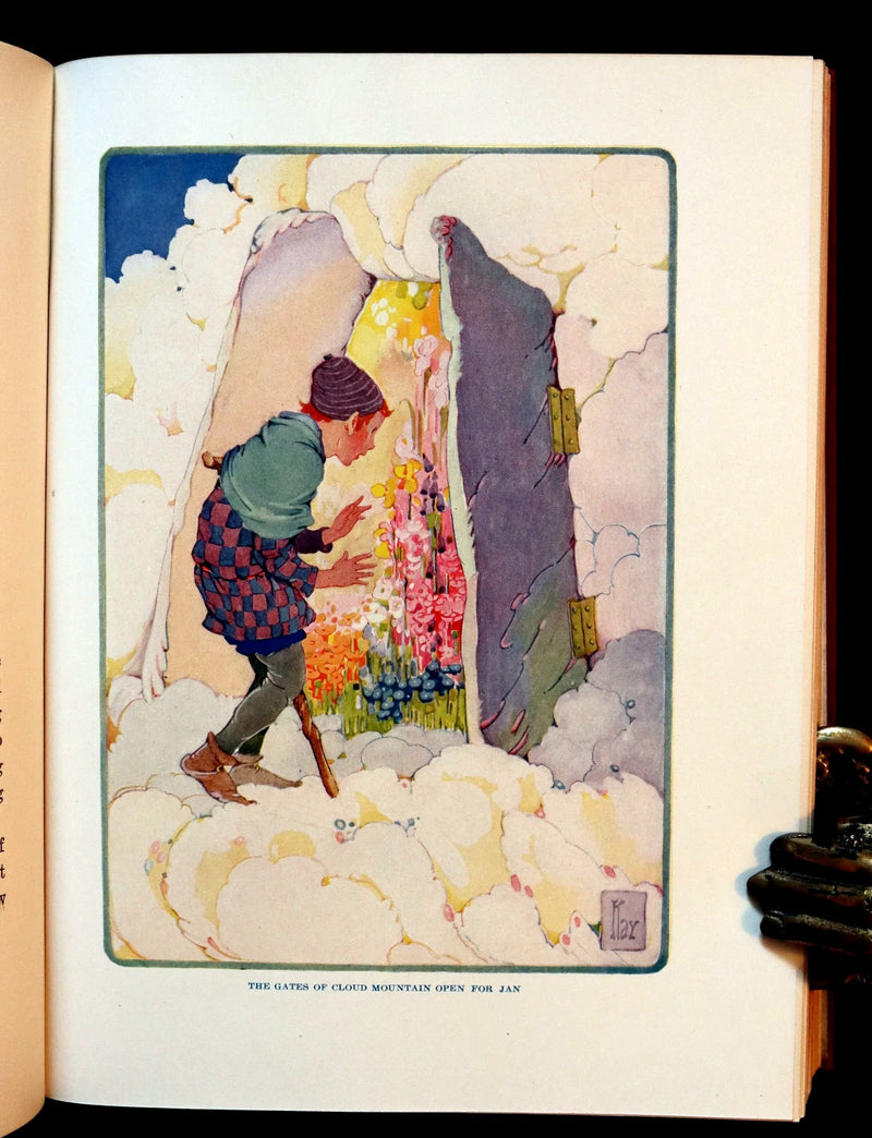 1922 Rare 1stED with Dust jacket - THROUGH THE CLOUD MOUNTAIN Illustrated by Gertrude Kay.