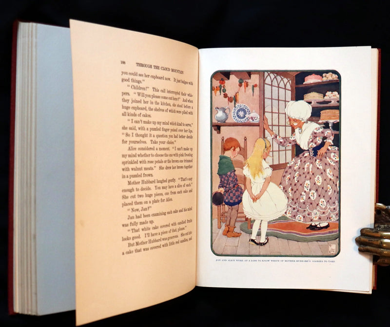 1922 Rare 1stED with Dust jacket - THROUGH THE CLOUD MOUNTAIN Illustrated by Gertrude Kay.