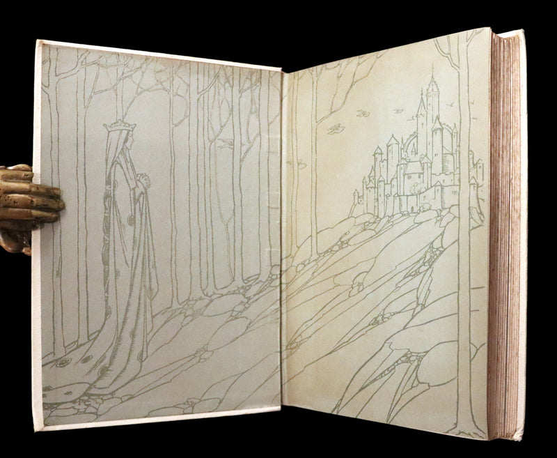 1912 Rare First Edition - Tennyson's GUINEVERE Illustrated by Pre-Raphaelite FLORENCE HARRISON.