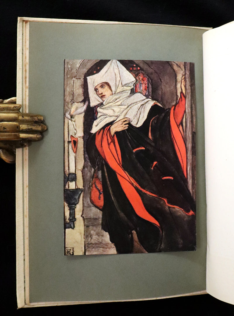 1912 Rare First Edition - Tennyson's GUINEVERE Illustrated by Pre-Raphaelite FLORENCE HARRISON.