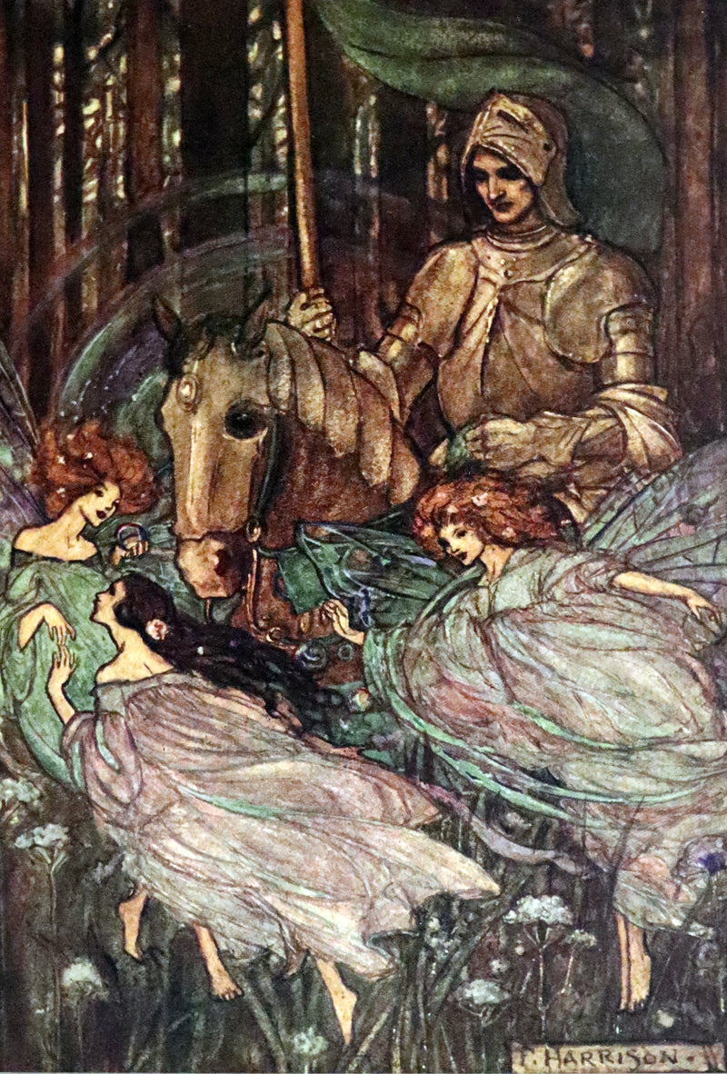 1912 Rare First Edition - Tennyson's GUINEVERE Illustrated by Pre-Raphaelite FLORENCE HARRISON.