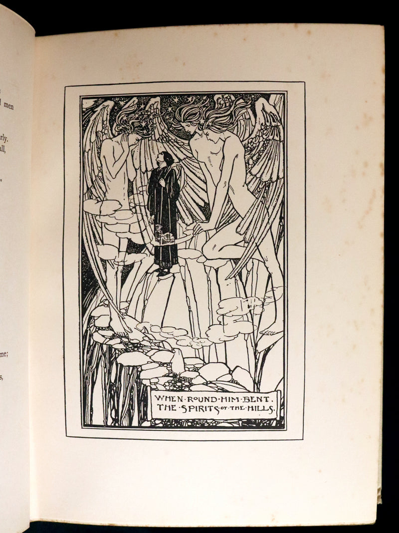 1912 Rare First Edition - Tennyson's GUINEVERE Illustrated by Pre-Raphaelite FLORENCE HARRISON.