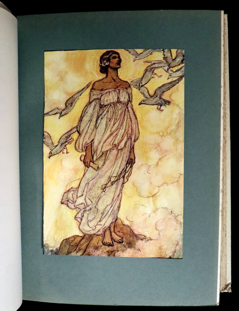 1912 Rare First Edition - Tennyson's GUINEVERE Illustrated by Pre-Raphaelite FLORENCE HARRISON.