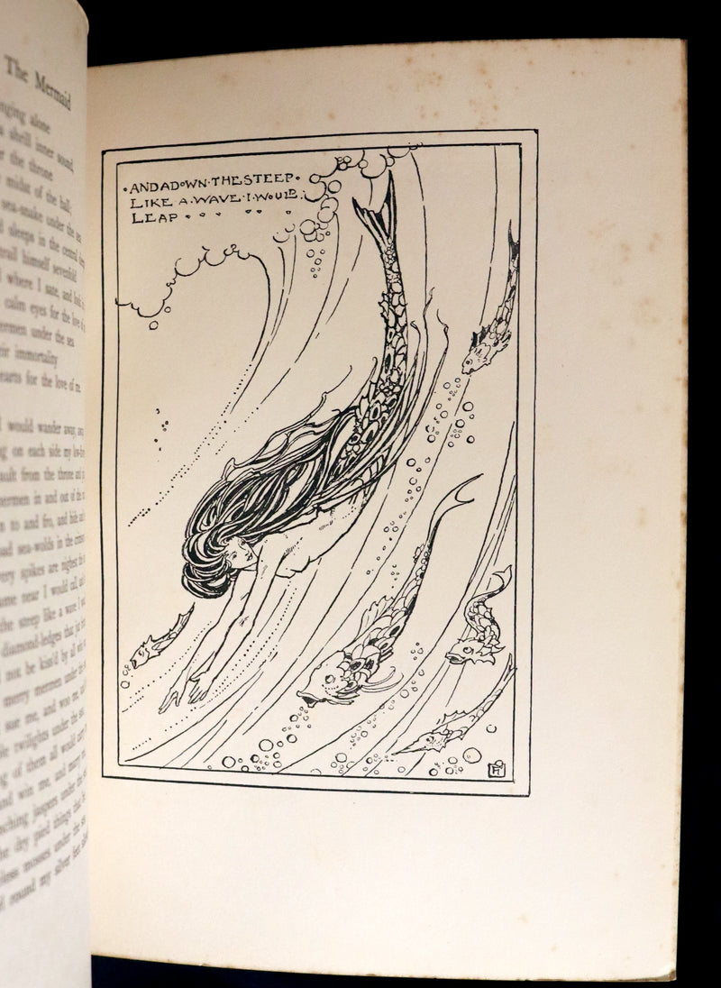1912 Rare First Edition - Tennyson's GUINEVERE Illustrated by Pre-Raphaelite FLORENCE HARRISON.