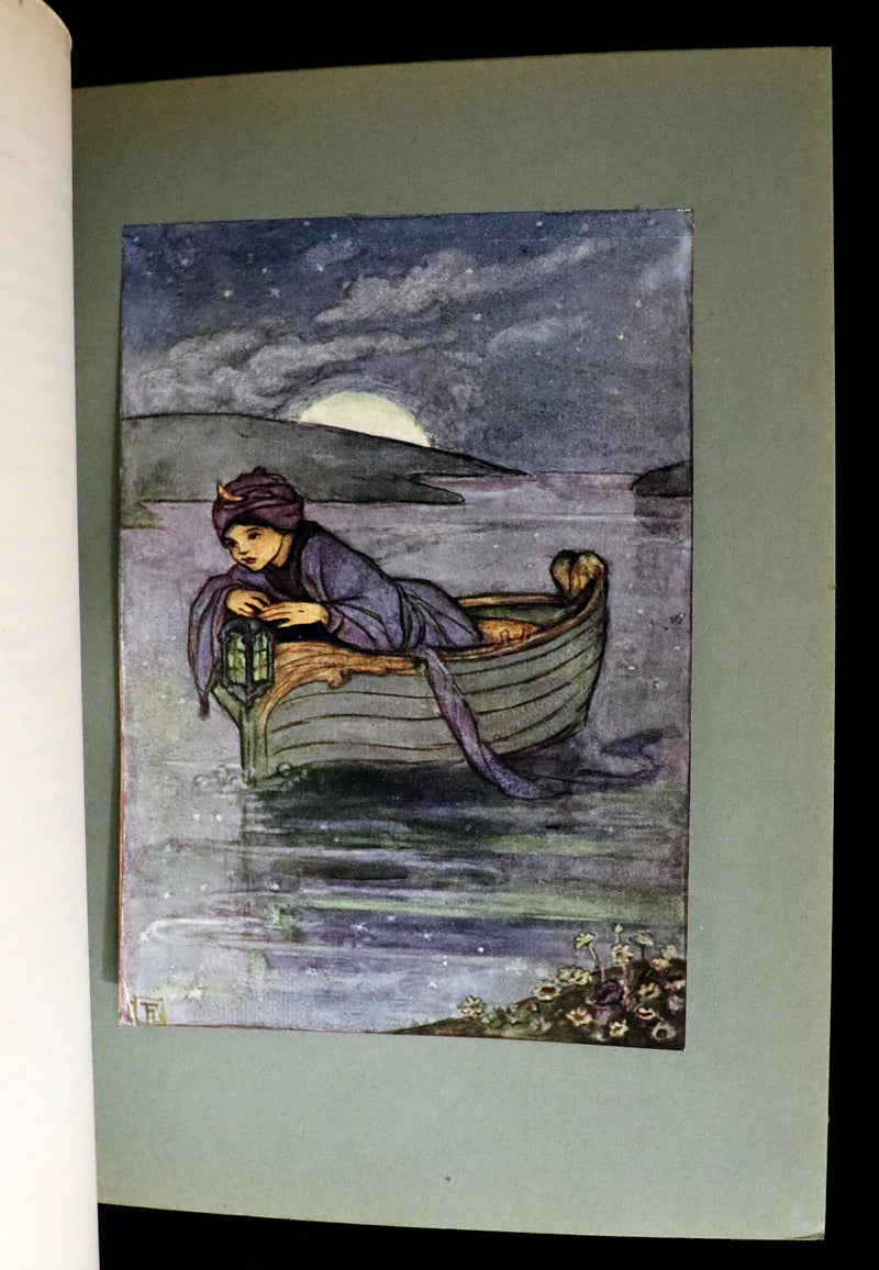 1912 Rare First Edition - Tennyson's GUINEVERE Illustrated by Pre-Raphaelite FLORENCE HARRISON.
