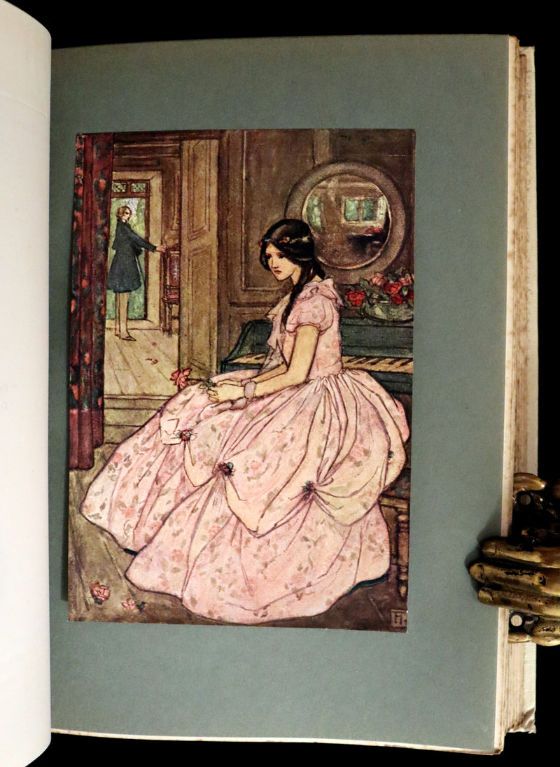 1912 Rare First Edition - Tennyson's GUINEVERE Illustrated by Pre-Raphaelite FLORENCE HARRISON.