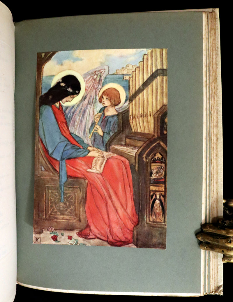 1912 Rare First Edition - Tennyson's GUINEVERE Illustrated by Pre-Raphaelite FLORENCE HARRISON.