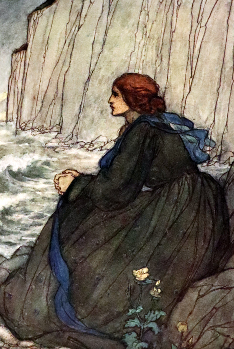 1912 Rare First Edition - Tennyson's GUINEVERE Illustrated by Pre-Raphaelite FLORENCE HARRISON.