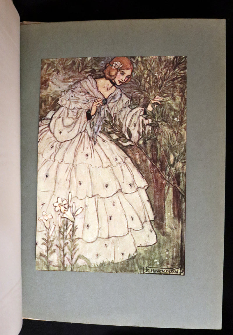 1912 Rare First Edition - Tennyson's GUINEVERE Illustrated by Pre-Raphaelite FLORENCE HARRISON.
