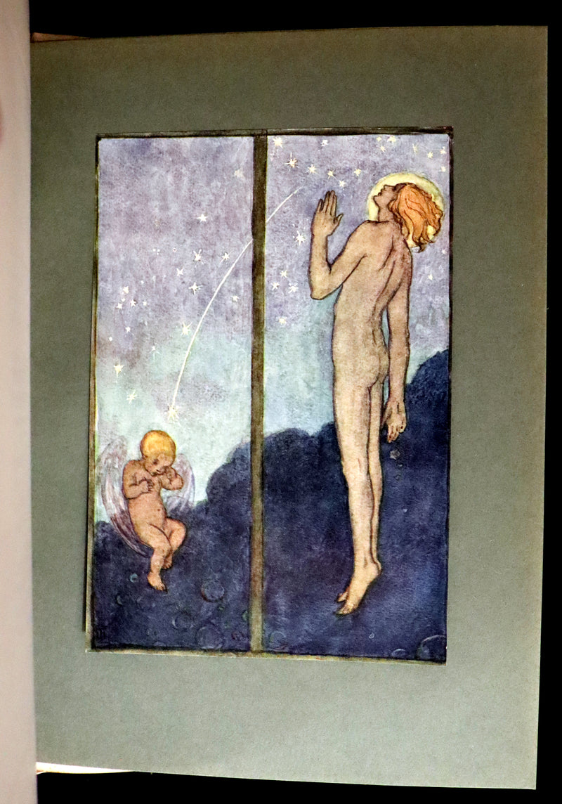1912 Rare First Edition - Tennyson's GUINEVERE Illustrated by Pre-Raphaelite FLORENCE HARRISON.