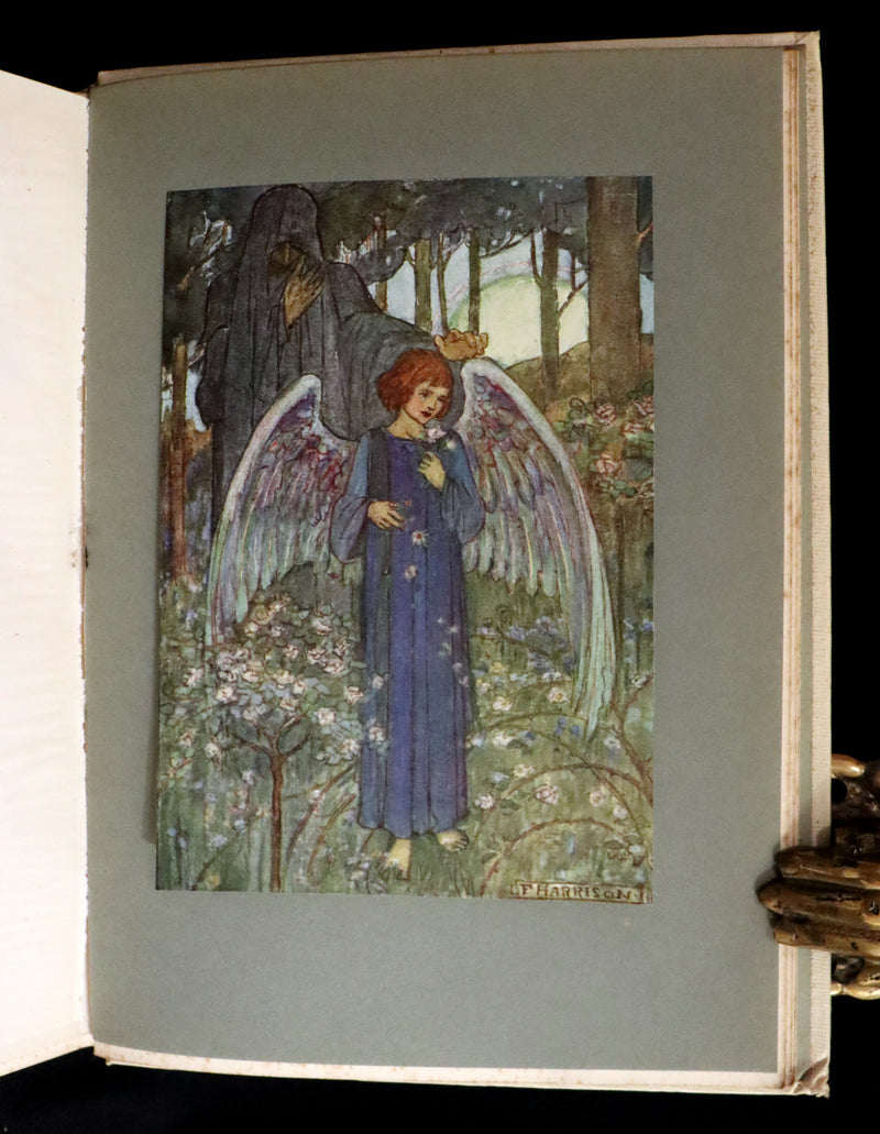 1912 Rare First Edition - Tennyson's GUINEVERE Illustrated by Pre-Raphaelite FLORENCE HARRISON.