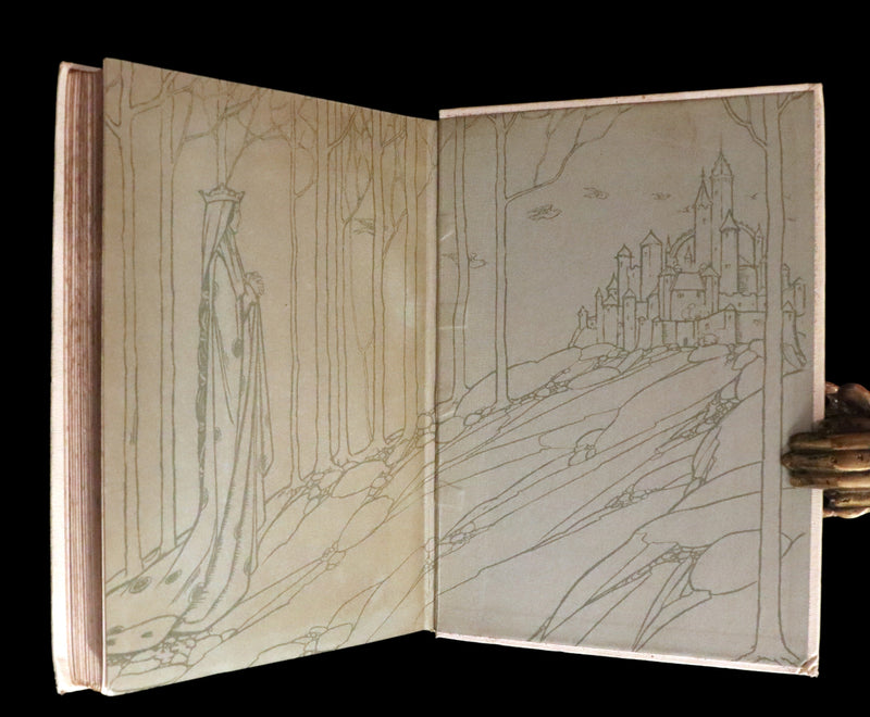 1912 Rare First Edition - Tennyson's GUINEVERE Illustrated by Pre-Raphaelite FLORENCE HARRISON.