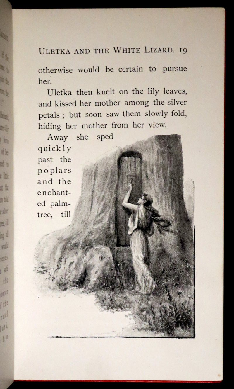 1895 Rare First Edition - Uletka and the White Lizard, Fairy Tale by the Hungarian Baroness Emma Orczy.