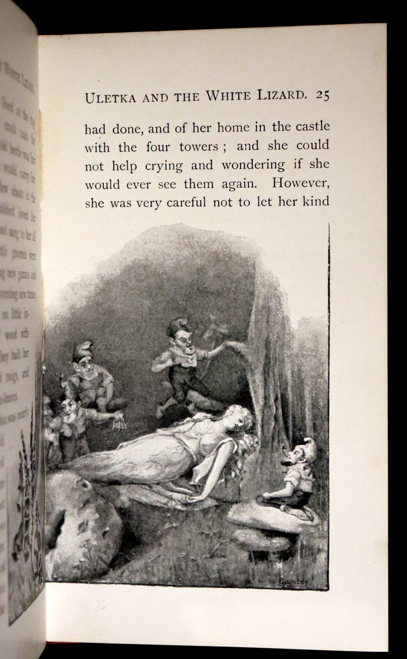 1895 Rare First Edition - Uletka and the White Lizard, Fairy Tale by the Hungarian Baroness Emma Orczy.