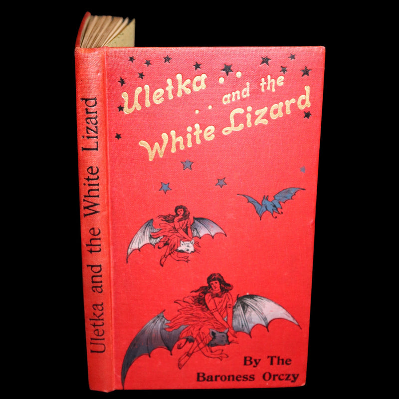 1895 Rare First Edition - Uletka and the White Lizard, Fairy Tale by the Hungarian Baroness Emma Orczy.
