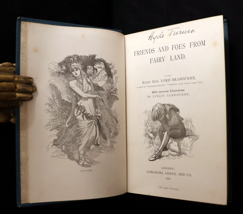 1886 Scarce First Edition - FRIENDS AND FOES FROM FAIRY LAND by E. H. Knatchbull-Hugessen (Lord Brabourne).