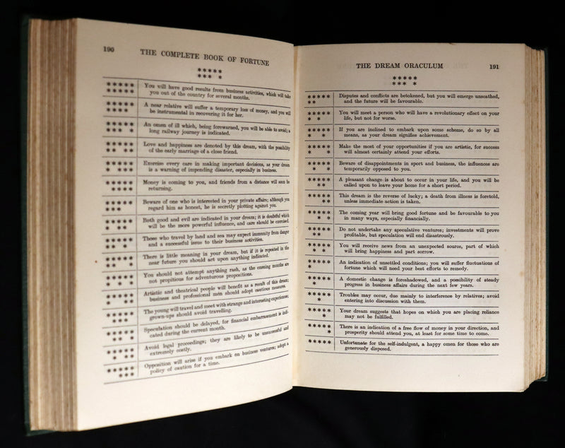 1935 Scarce Book - The Complete Book of Fortune A Comprehensive Survey Of The Occult Sciences & Other Methods Of Divination.