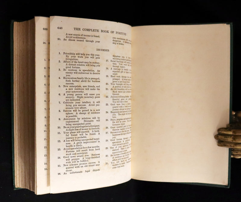 1935 Scarce Book - The Complete Book of Fortune A Comprehensive Survey Of The Occult Sciences & Other Methods Of Divination.