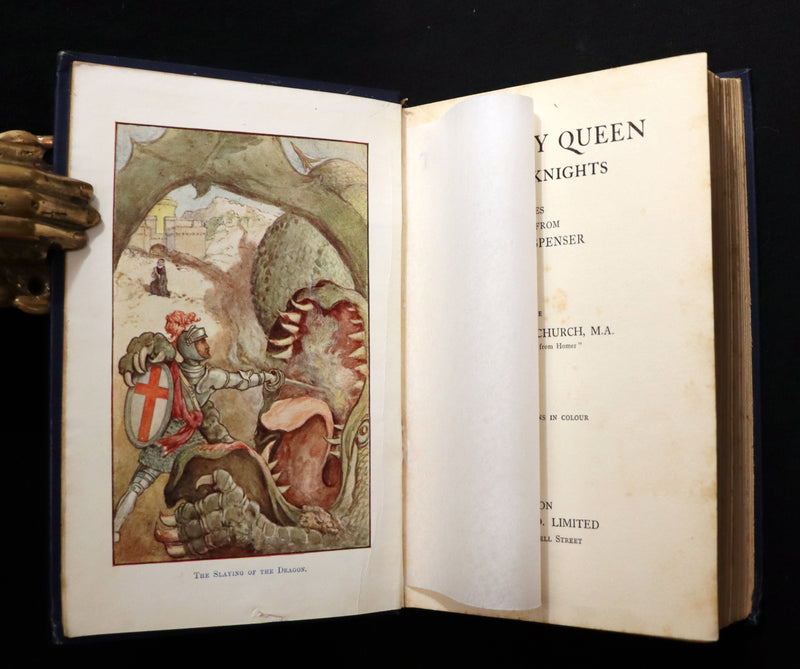 1910 Rare Book ~ THE FAERY QUEEN and her Knights, Stories from Spencer By A. J. Church. Illustrated.