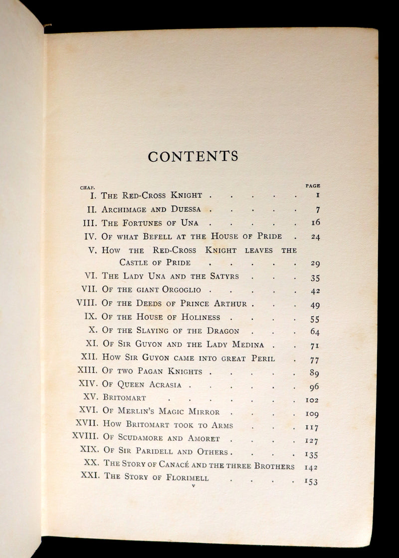 1910 Rare Book ~ THE FAERY QUEEN and her Knights, Stories from Spencer By A. J. Church. Illustrated.