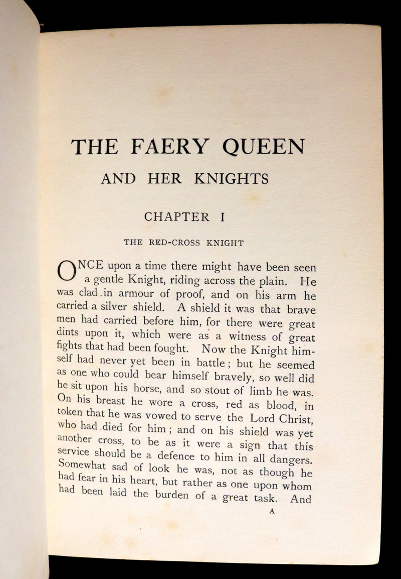 1910 Rare Book ~ THE FAERY QUEEN and her Knights, Stories from Spencer By A. J. Church. Illustrated.
