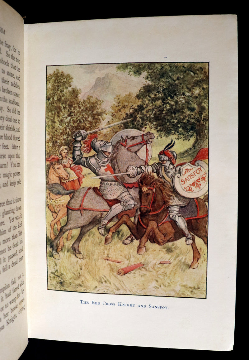 1910 Rare Book ~ THE FAERY QUEEN and her Knights, Stories from Spencer By A. J. Church. Illustrated.