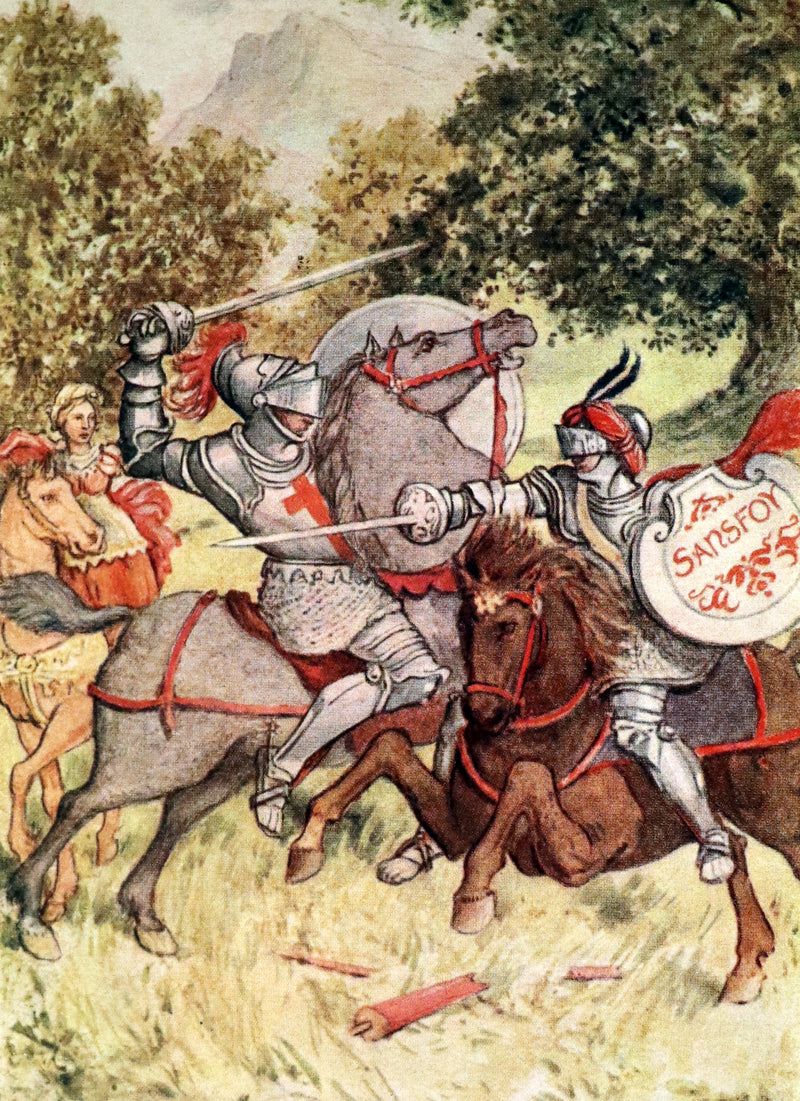 1910 Rare Book ~ THE FAERY QUEEN and her Knights, Stories from Spencer By A. J. Church. Illustrated.