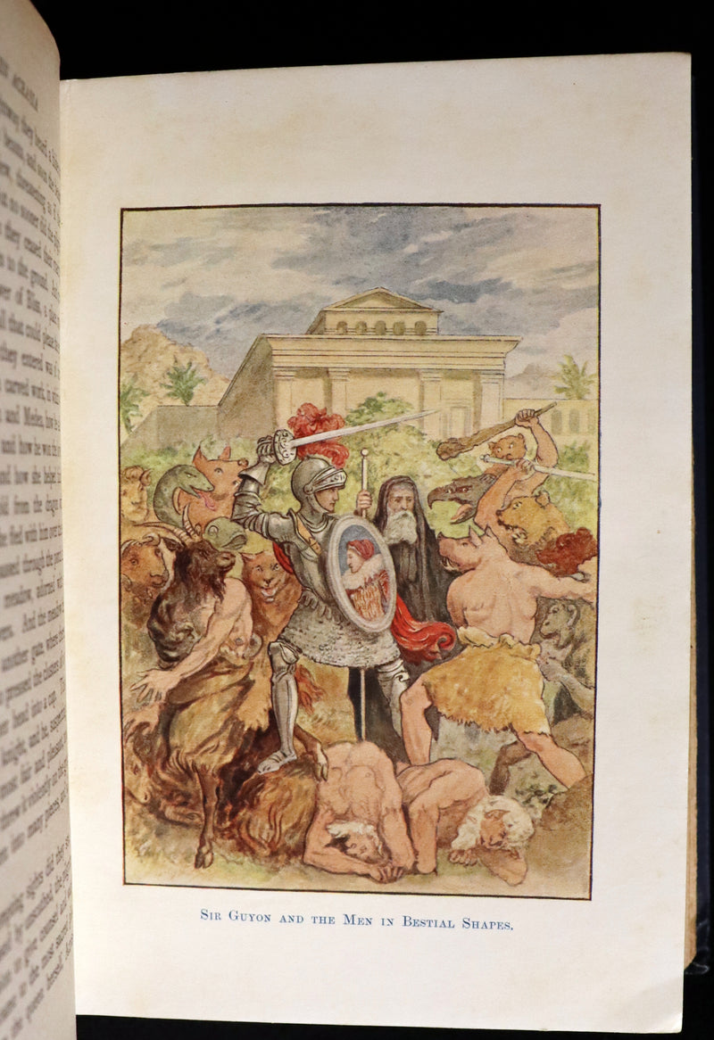 1910 Rare Book ~ THE FAERY QUEEN and her Knights, Stories from Spencer By A. J. Church. Illustrated.