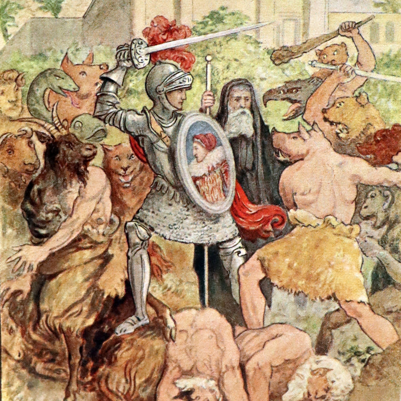 1910 Rare Book ~ THE FAERY QUEEN and her Knights, Stories from Spencer By A. J. Church. Illustrated.