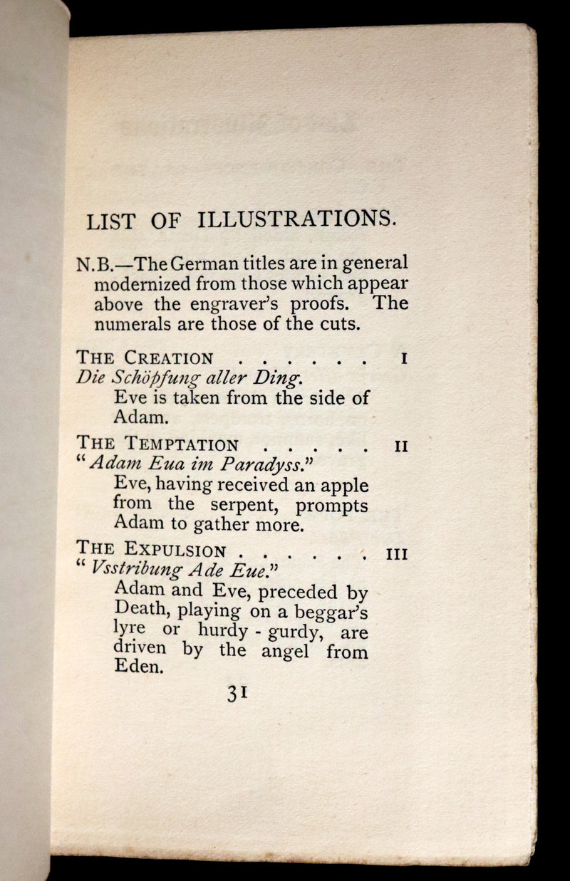 1898 Scarce Book -The DANCE of DEATH - Danse Macabre by Hans Holbein, illustrated.