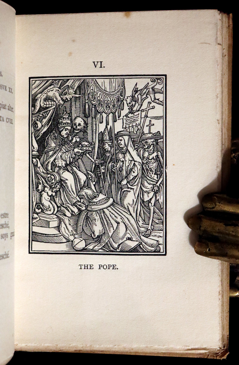 1898 Scarce Book -The DANCE of DEATH - Danse Macabre by Hans Holbein, illustrated.