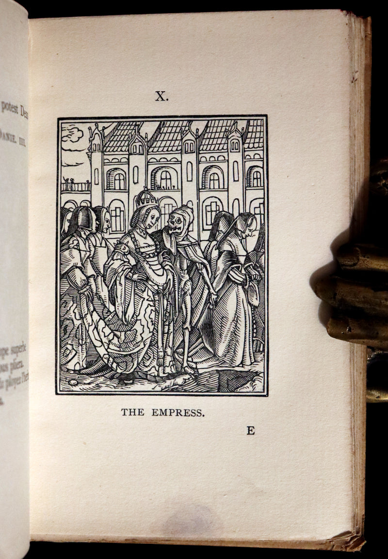 1898 Scarce Book -The DANCE of DEATH - Danse Macabre by Hans Holbein, illustrated.