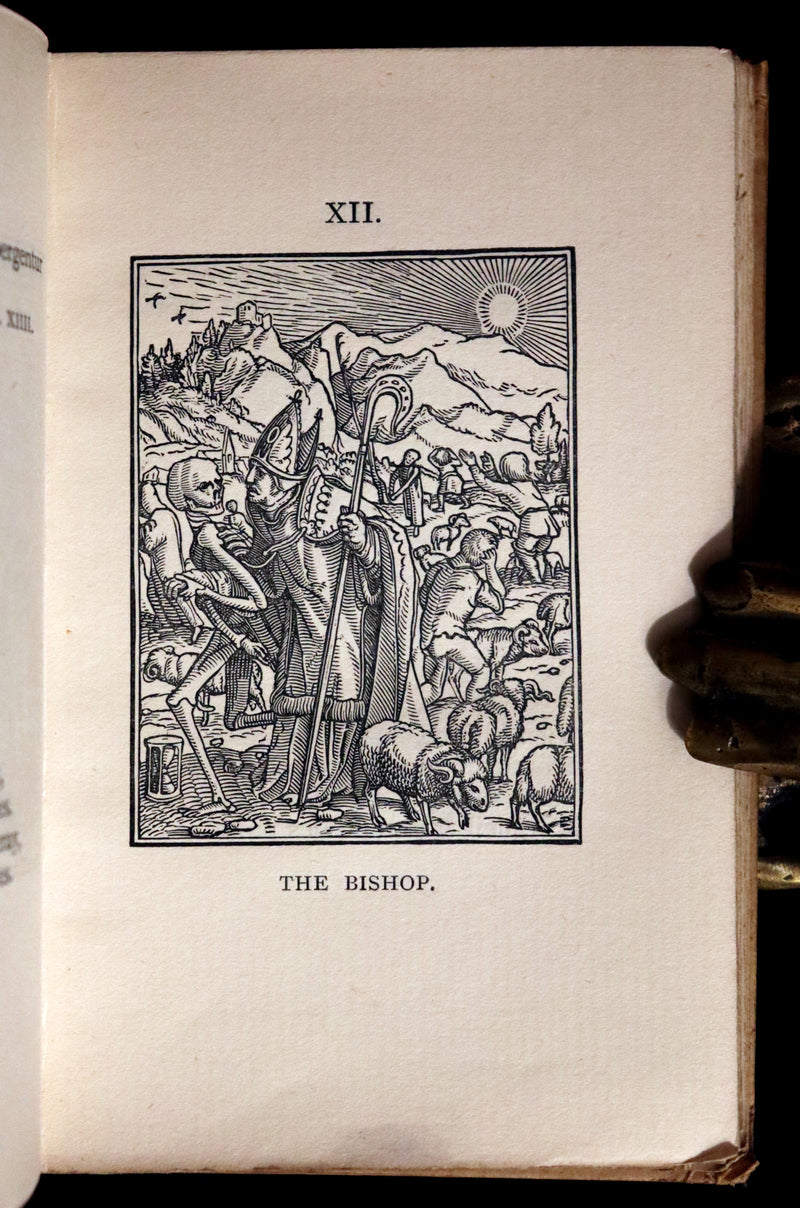1898 Scarce Book -The DANCE of DEATH - Danse Macabre by Hans Holbein, illustrated.