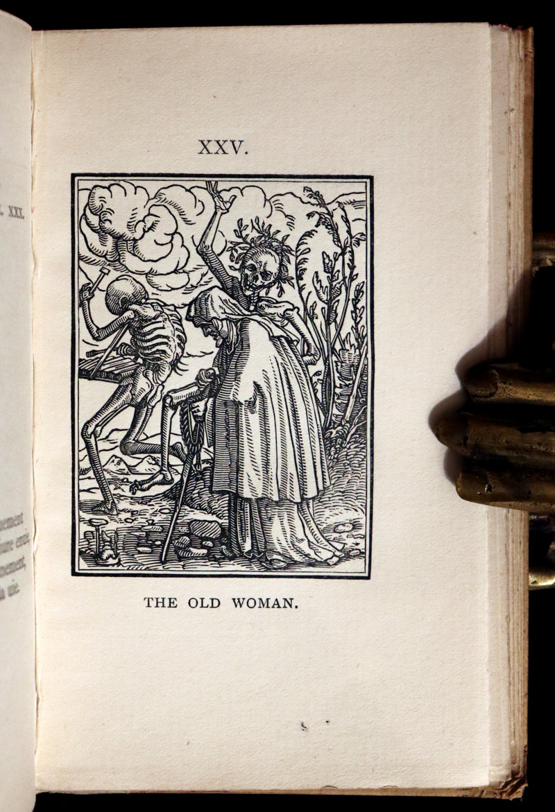1898 Scarce Book -The DANCE of DEATH - Danse Macabre by Hans Holbein, illustrated.