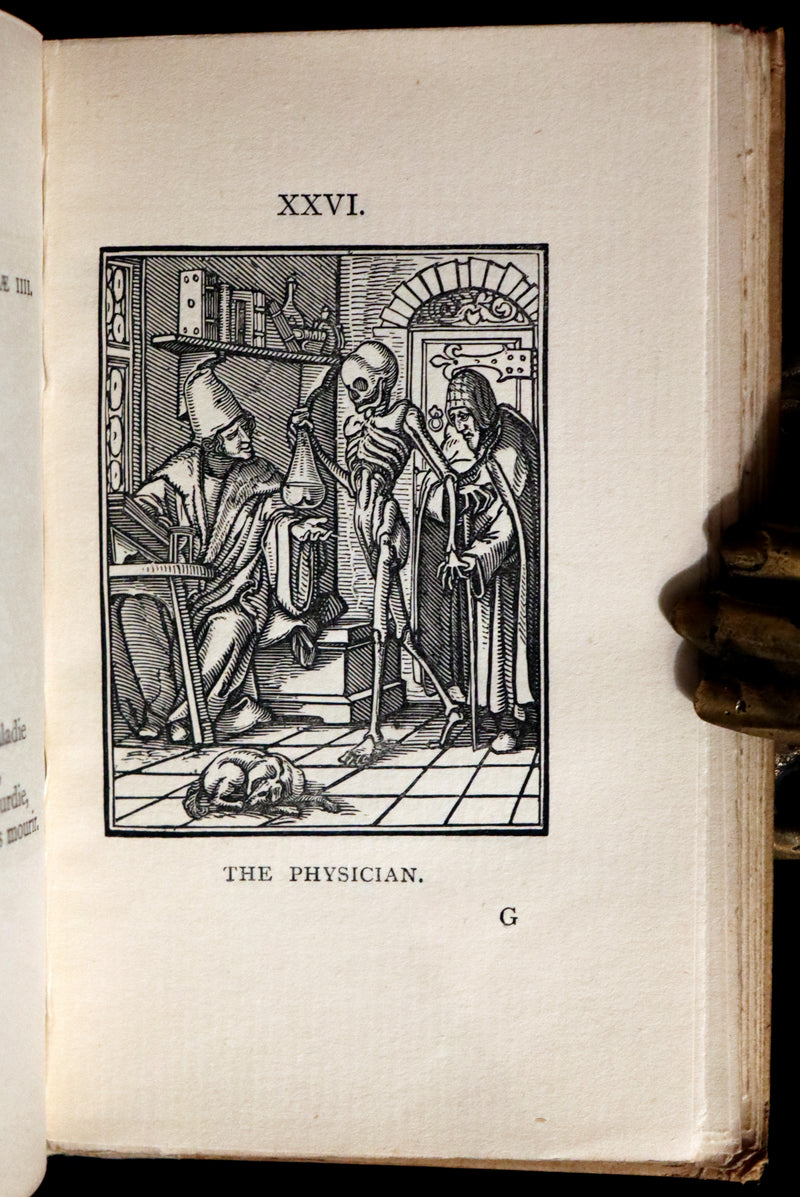 1898 Scarce Book -The DANCE of DEATH - Danse Macabre by Hans Holbein, illustrated.