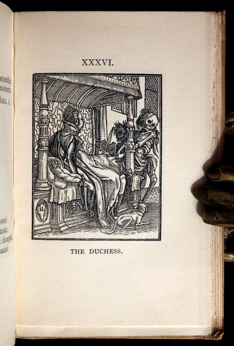 1898 Scarce Book -The DANCE of DEATH - Danse Macabre by Hans Holbein, illustrated.