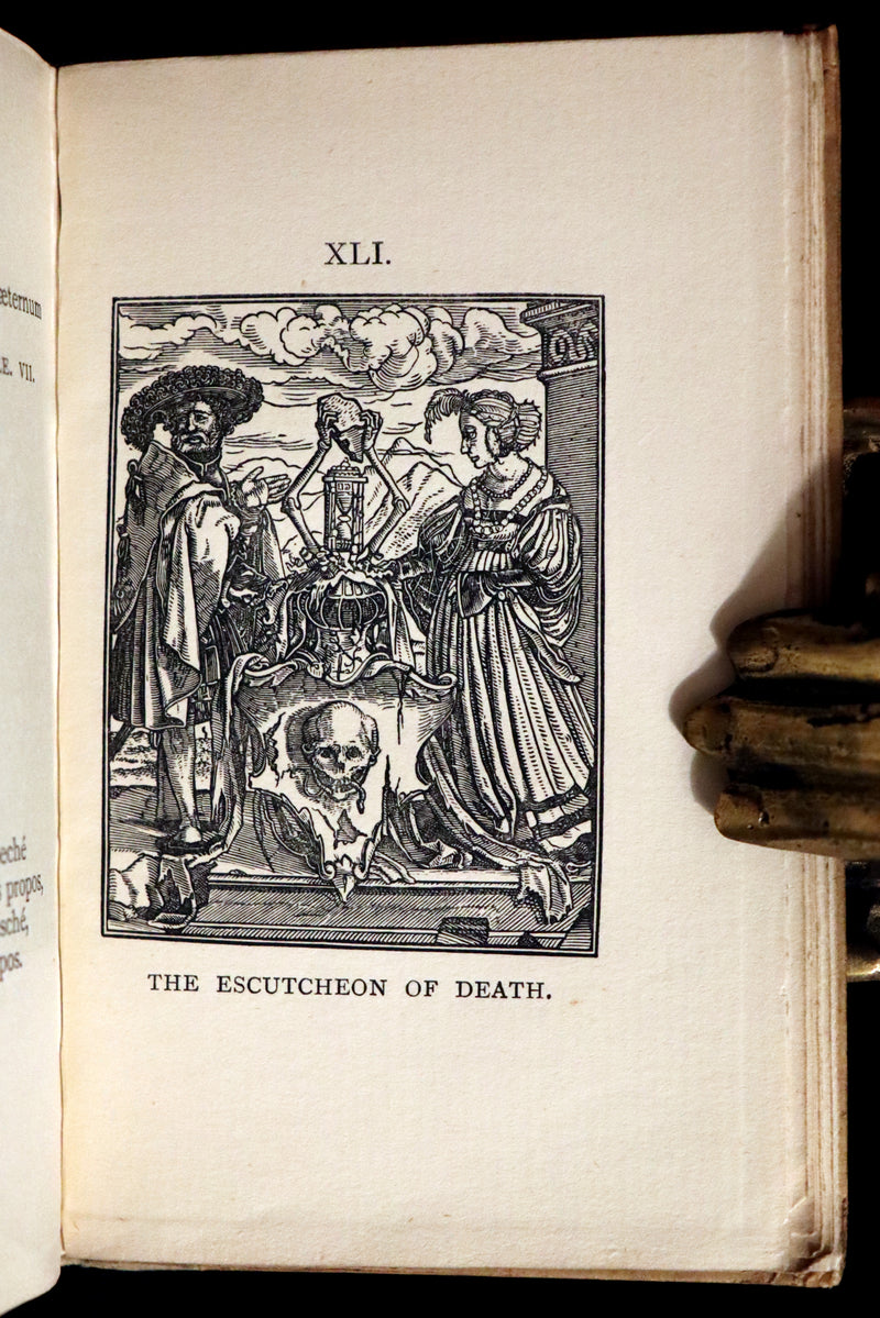 1898 Scarce Book -The DANCE of DEATH - Danse Macabre by Hans Holbein, illustrated.