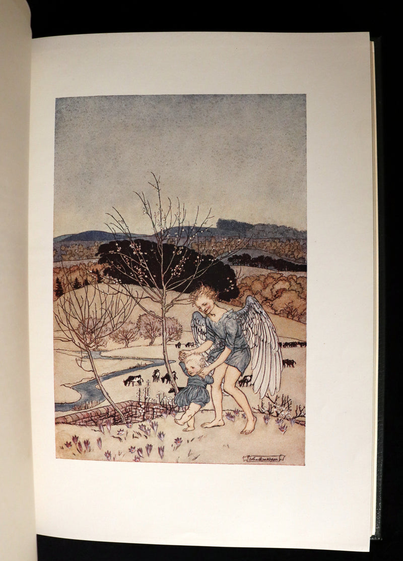 1918 Rare First Edition - The Springtide of Life, Poems of Childhood illustrated by Arthur Rackham.