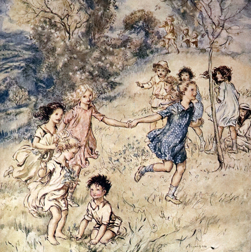 1918 Rare First Edition - The Springtide of Life, Poems of Childhood illustrated by Arthur Rackham.