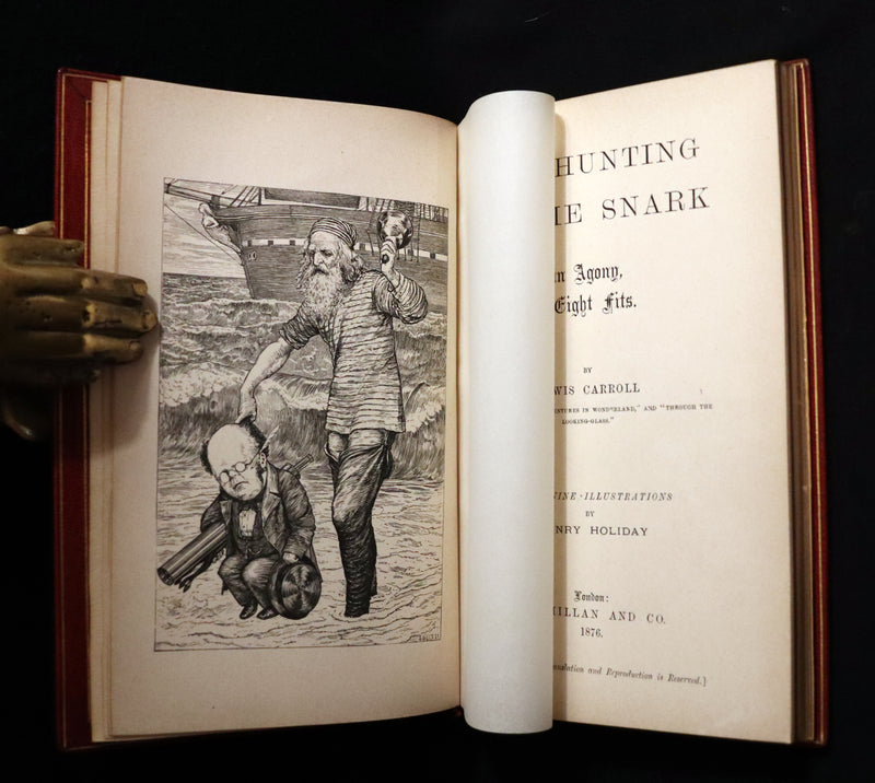 1876 Rare First Edition - The Hunting of the SNARK by Lewis Carroll bound by Sangorski & Sutcliffe.