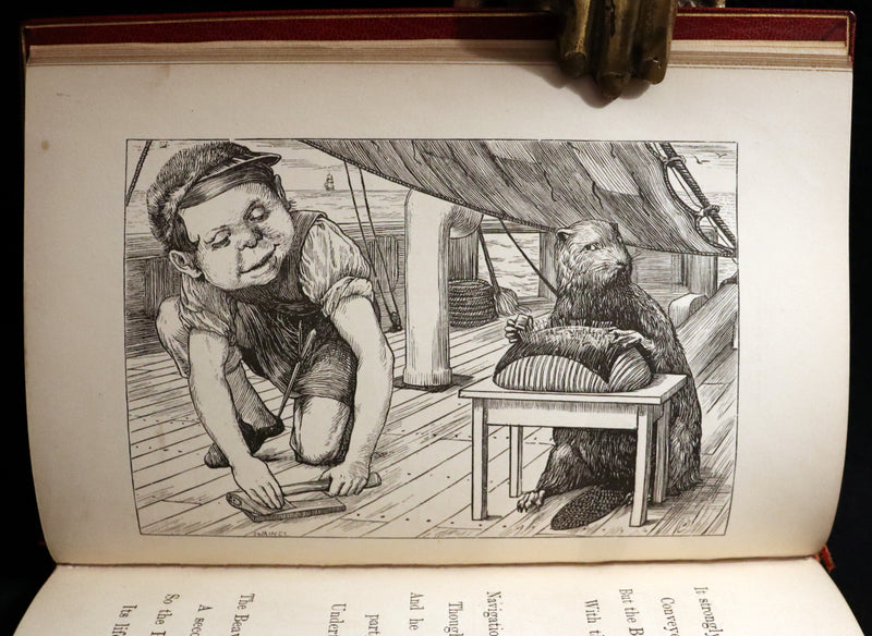 1876 Rare First Edition - The Hunting of the SNARK by Lewis Carroll bound by Sangorski & Sutcliffe.