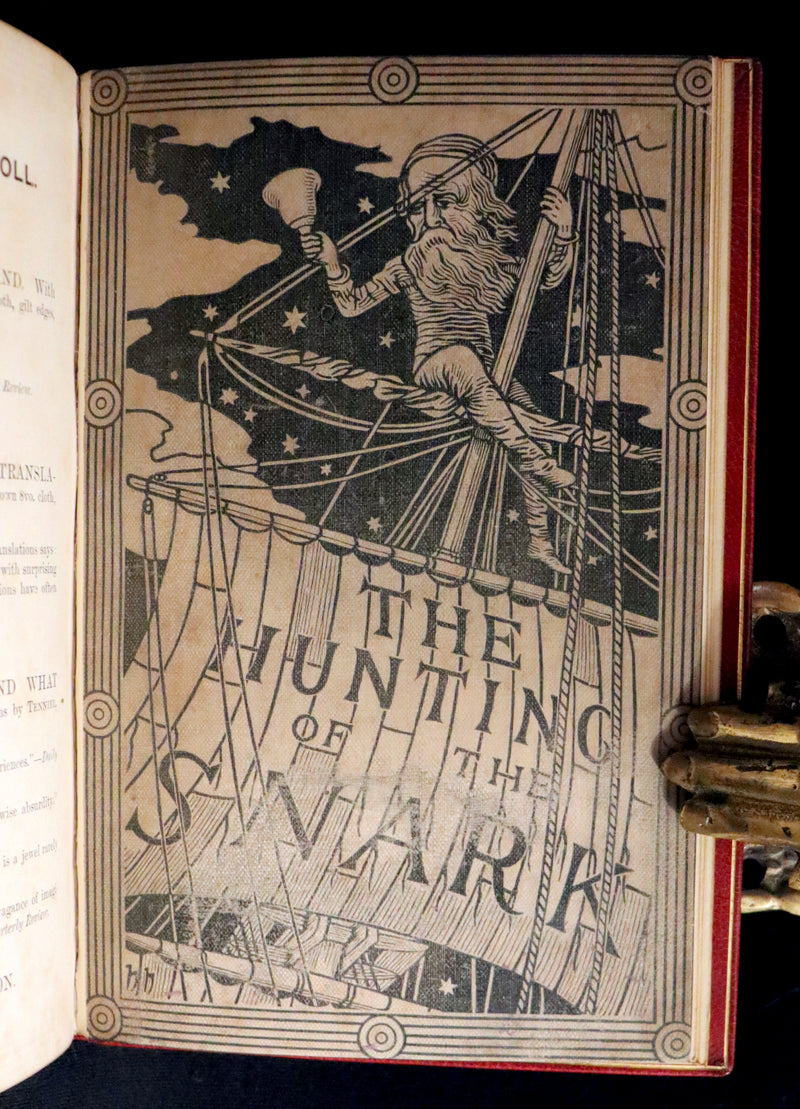 1876 Rare First Edition - The Hunting of the SNARK by Lewis Carroll bound by Sangorski & Sutcliffe.