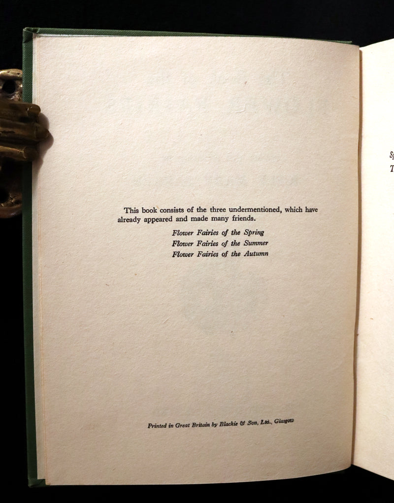 1942 Rare Book - THE BOOK OF THE FLOWER FAIRIES by Cicely Mary Barker.