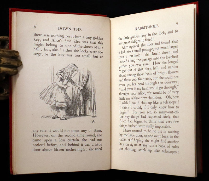 1909 Scarce "Miniature Edition" - Alice's Adventures in Wonderland by Lewis Carroll.