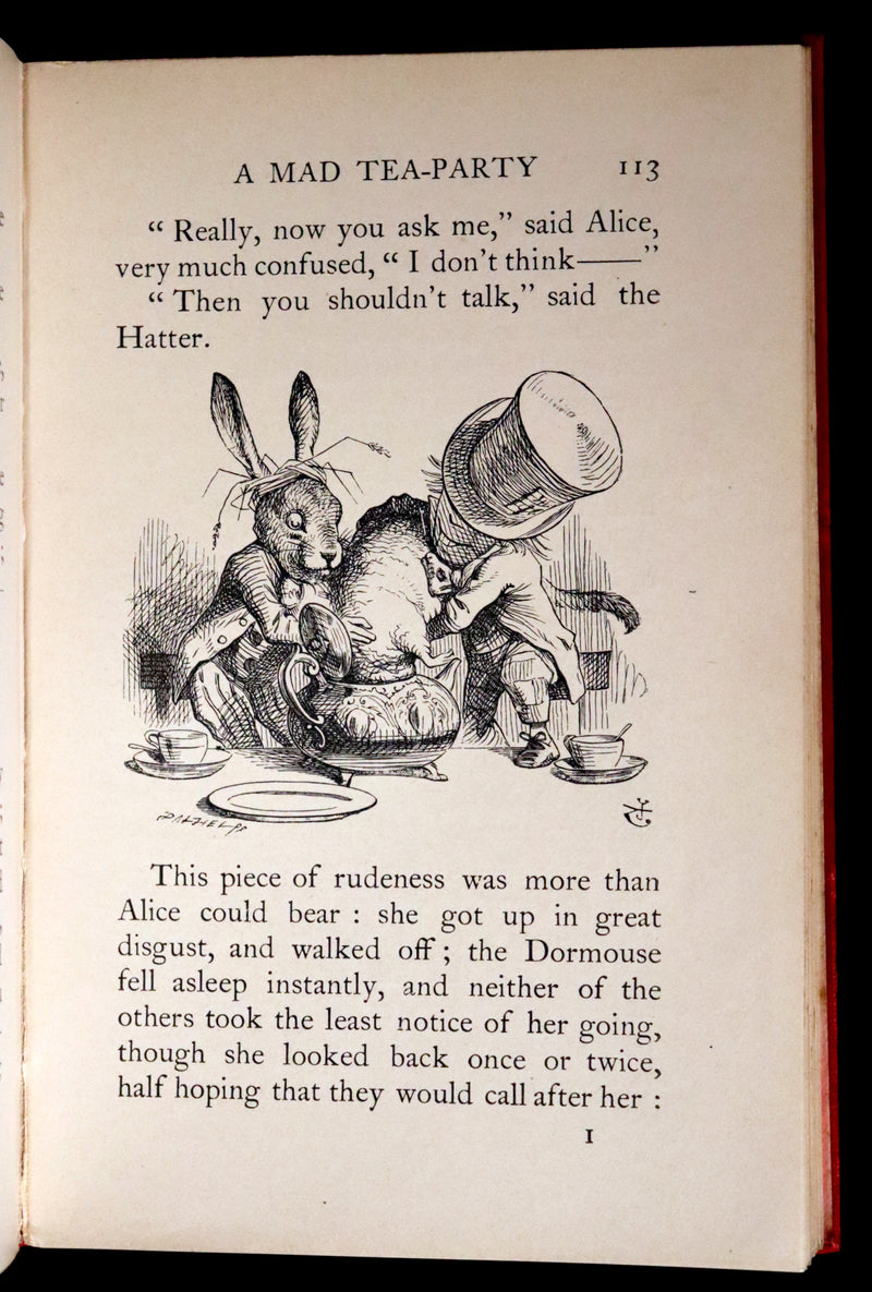 1909 Scarce "Miniature Edition" - Alice's Adventures in Wonderland by Lewis Carroll.