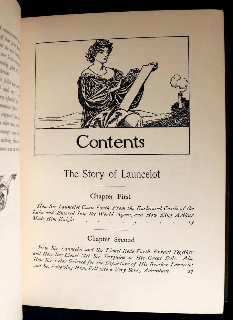 1905 Rare First Edition - King Arthur Tales, THE STORY OF THE CHAMPIONS OF THE ROUND TABLE by Howard Pyle.